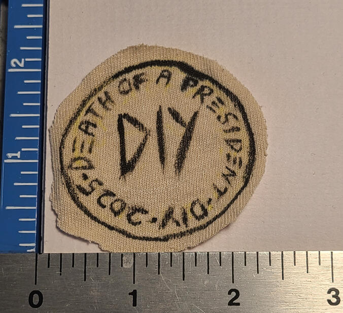 DIY Micropatch Circle - Cream 2in X 3in - OLD STOCK, CLEARANCE $1